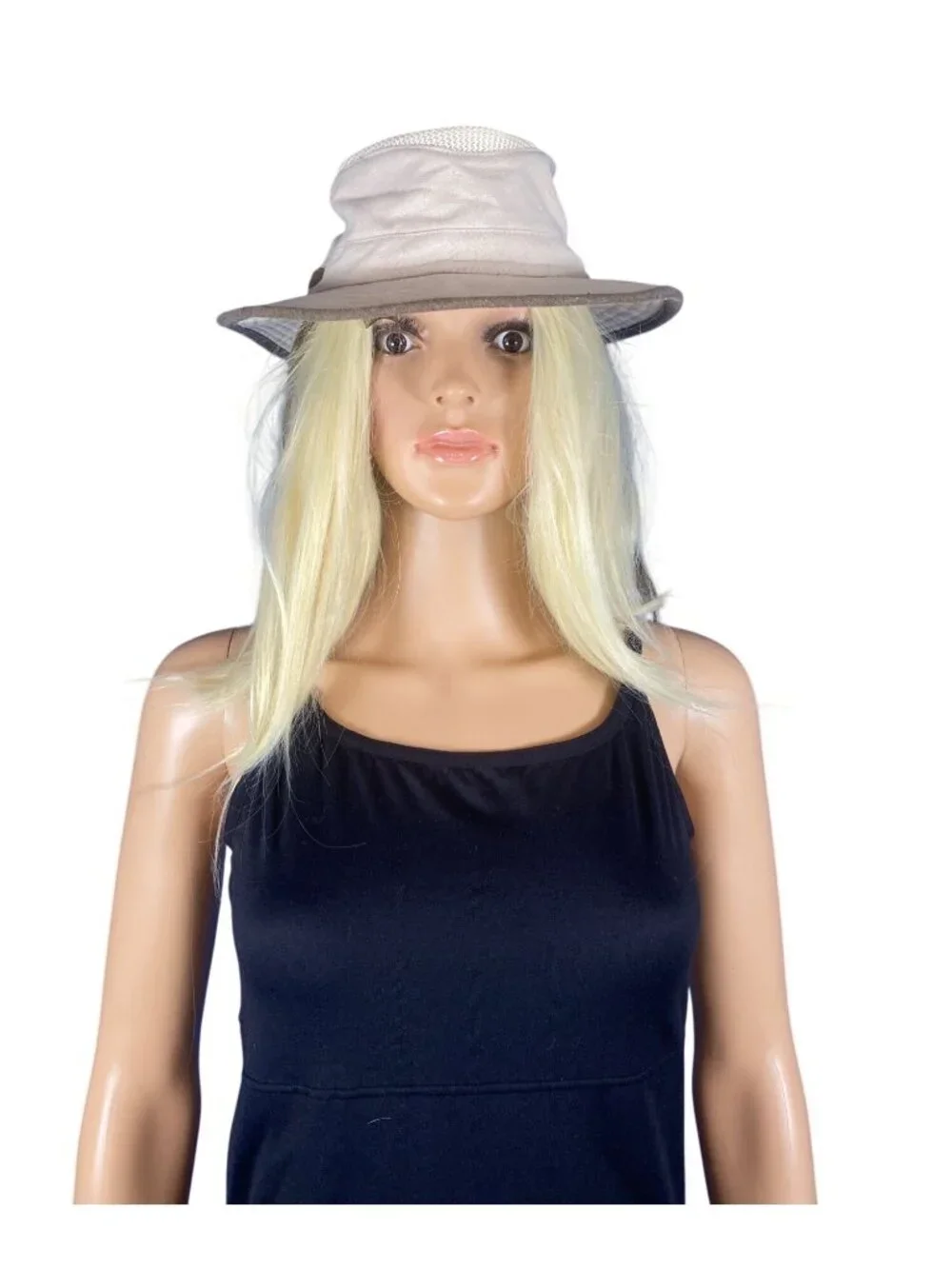 Tilley TMH55 Organic Airflo Sun Hat 7 1/4 Medium Beige Tan Trim 58CM